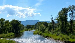 The Yampa River flows through Steamboat Springs, Colo.