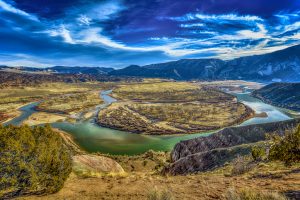 Image of Island Park and the Green River in Dinosaur National Monument, Utah.